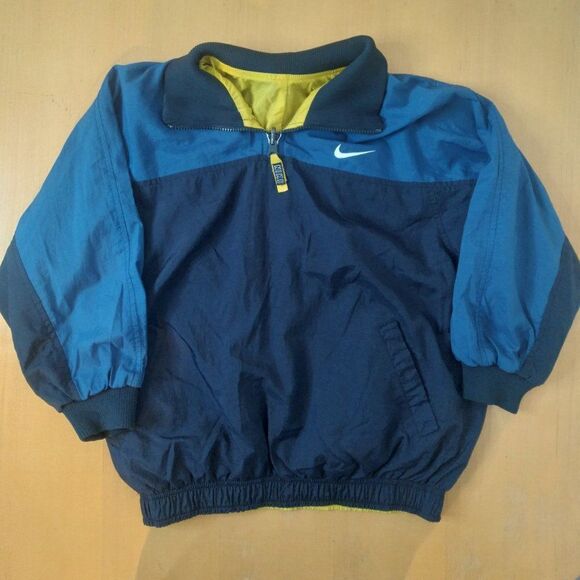 Vintage 90s Nike Reversible Pullover Windbreaker Jacket - Picture 2 of 8